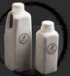 Homemade doogh in two bottle sizes